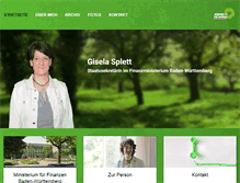 Tablet Screenshot of gisela-splett.de